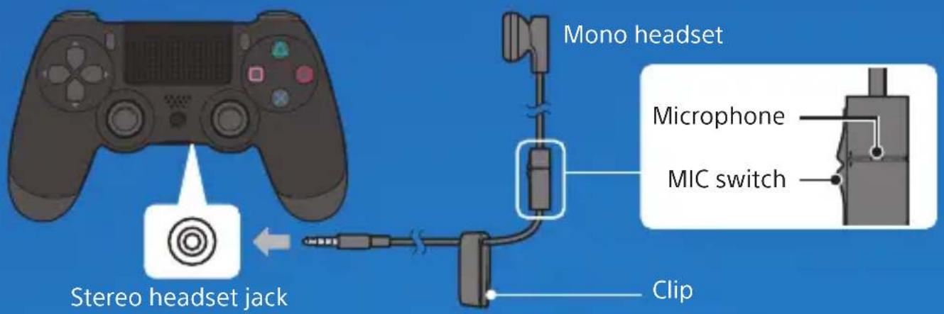 Mono headset Microphone MIC switch Stereo headset jack Clip