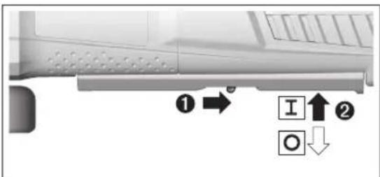 BOSCH GWS 12-125 CIP Professional - Включение/выключение - 1