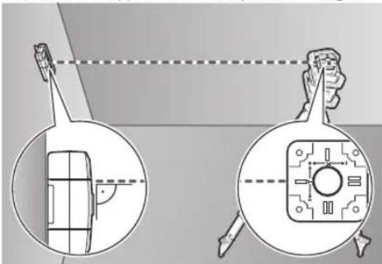 BOSCH GRL 600 CHV Professional - Installation de l'appareil de mesure et de la cellule de réception laser pour le calibrage : - 1