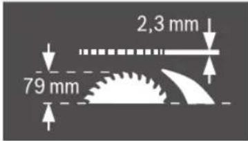2,3 mm 79 mm