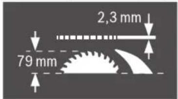 2,3 mm 79 mm