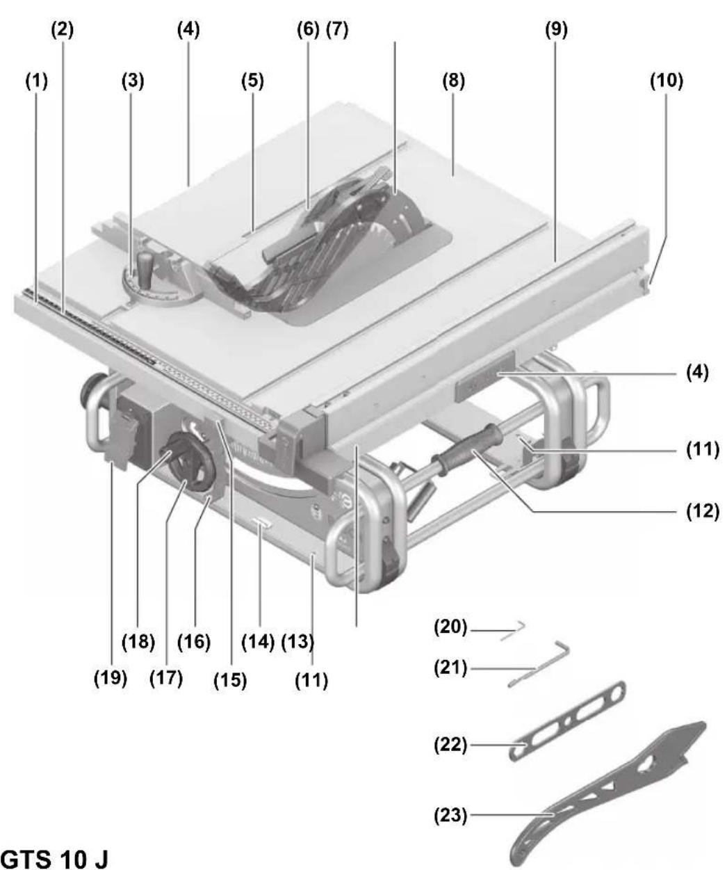 BOSCH GTS 10 J Professional - 2