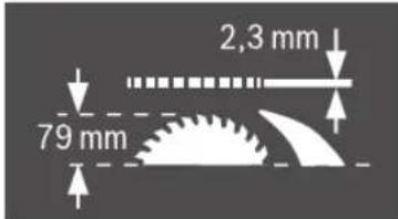 2,3 mm 79 mm