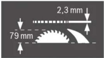 2,3 mm 79 mm