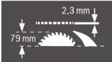 2,3 mm 79 mm