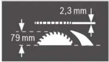 2,3 mm 79 mm
