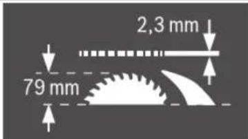 2,3 mm 79 mm