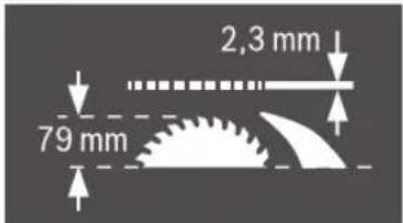 2,3 mm 79 mm