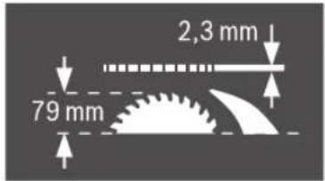 2,3 mm 79 mm