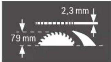 2,3 mm 79 mm