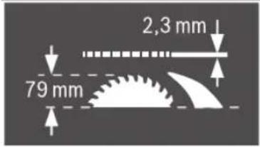 2,3 mm 79 mm