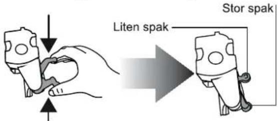 Liten spak Stor spak