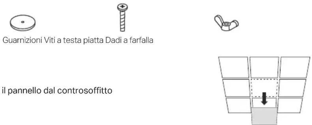 Guarnizioni Viti a testa piatta Dadi a farfalla il pannello dal controsoffitto
