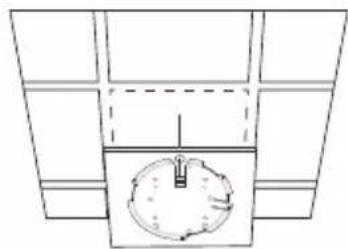Simple line drawing of a circular object inside a rectangular frame, no text or symbols present
