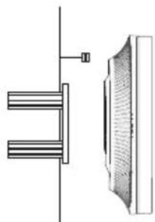 Technical line drawing of a mechanical assembly with two parallel plates and a side panel (no text or symbols)