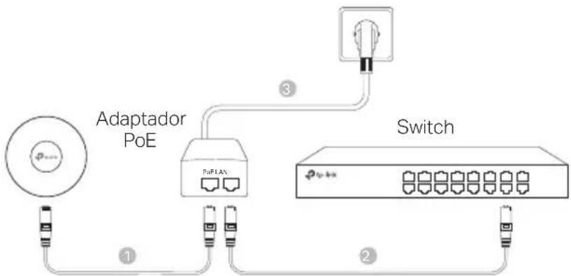 TP-LINK EAP620 HD - ■ Alimentación mediante Adaptador PoE - 1