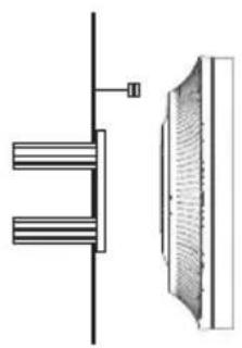 Technical line drawing of a mechanical assembly with two parallel plates and a textured surface (no text or symbols)