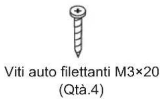 Viti auto filettanti M3×20 (Qtà.4)