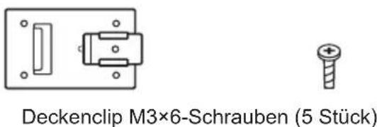 Deckenclip M3×6-Schrauben (5 Stück)