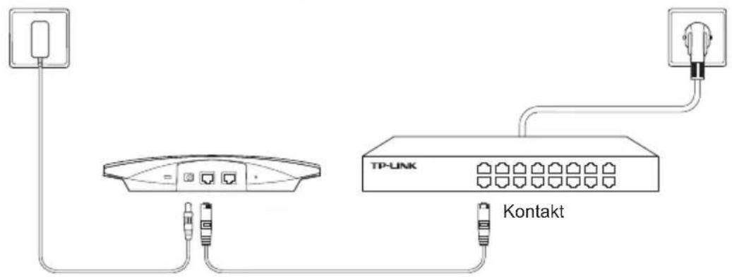 TP-LINK EAP320 - ■ Via strømadapteren - 1