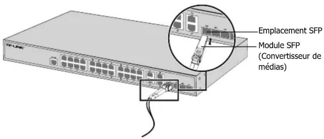 TP-UNK Emplacement SFP Module SFP (Convertisseur de médias)