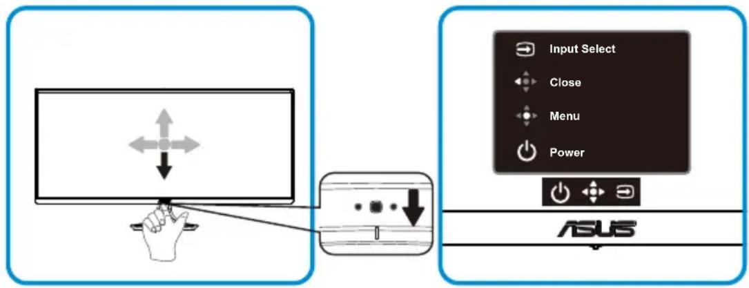 Input Select Close Menu Power ASUS