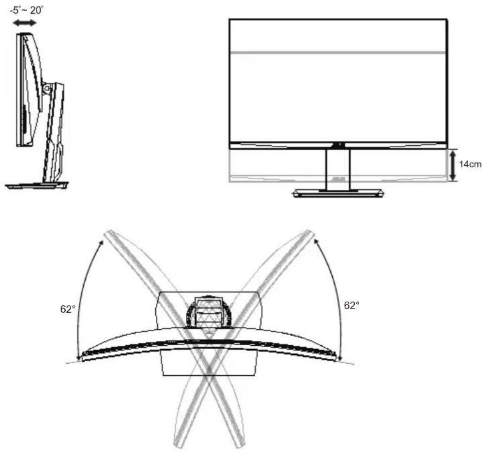 ASUS TUF Gaming VG32VQ - Justering af skærmen - 1