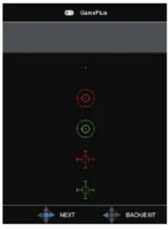 ASUS TUF Gaming VG32VQ - GamePlus-knap: - 2