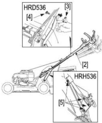 Honda HRH 536 HX - Pour HRD536 : - 1