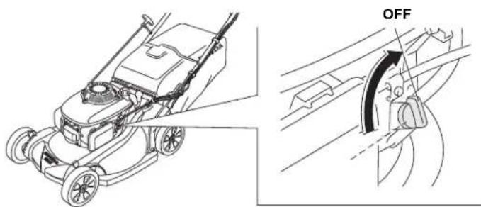 Honda HRX 537C HY - STOPPING THE ENGINE - 4