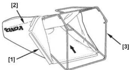 Honda HRX 537C HY - Retrait du sac - 1