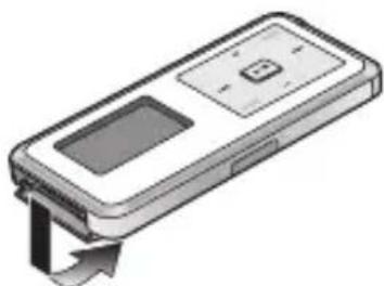 PANASONIC D-Snap SV-SD300 - Öppna kortfackets lucka. - 1
