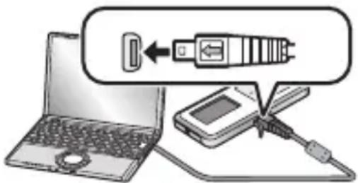 PANASONIC D-Snap SV-SD300 - Tilslutning til en pc - 1