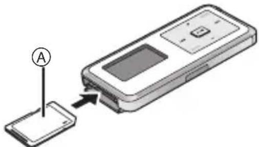PANASONIC D-Snap SV-SD300 - Sätt i SD minneskortet. - 1