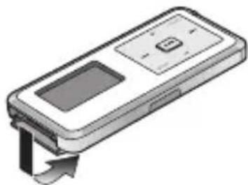 PANASONIC D-Snap SV-SD300 - De SD geheugenkaart invoeren en verwijderen - 1