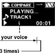 PANASONIC SV-MP120V - Comparing model recordings and your voice (COMPARE) - 6