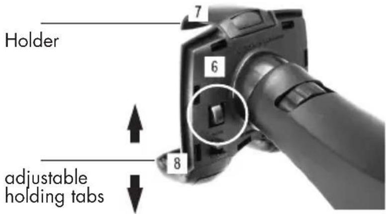 Holder 7 6 8 adjustable holding tabs