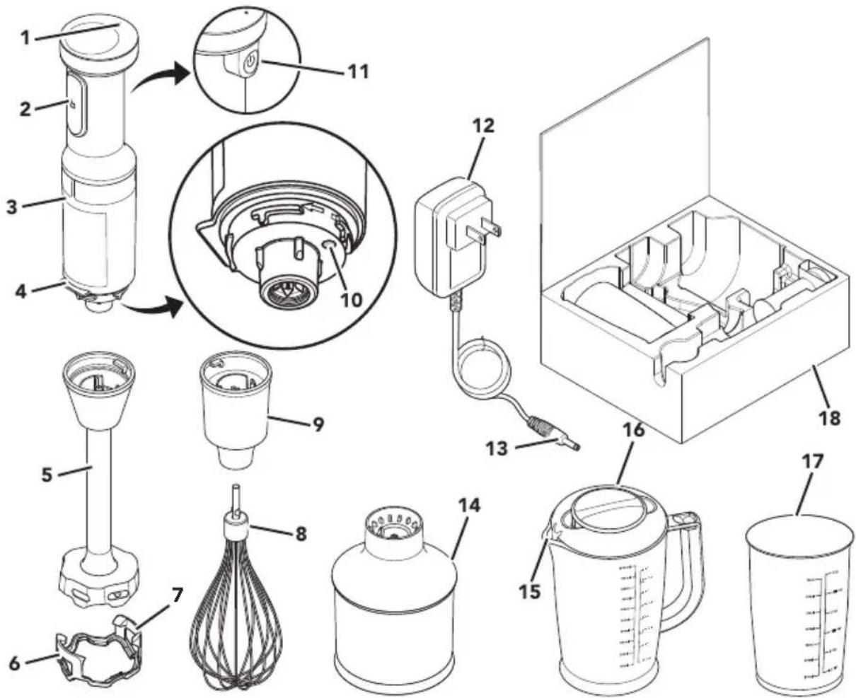 KITCHENAID KHBBV53 - PIEZAS Y CARACTERÍSTICAS - 1