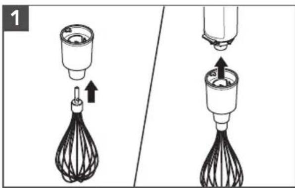 KITCHENAID KHBBV53 - UTILISATION DU FOUET (INCLUS AVEC LE KHBBV83) - 1