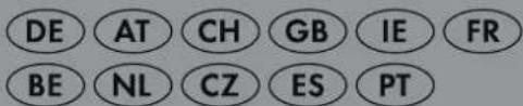 DE AT CH GB IE FR BE NL CZ ES PT