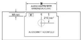 AUSSCNITTEF RANDWAISALGUNG 68 mm E 210 mm² AUSSCHINITI KODCHELD
