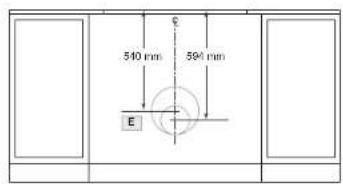540 mm 594 mm E