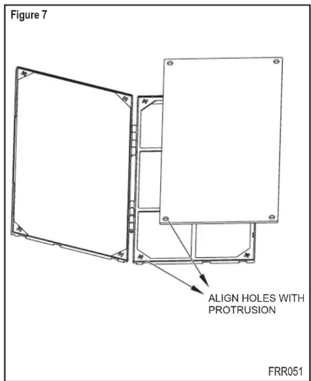 Figure 7 ALIGN HOLES WITH PROTRUSION FRR051