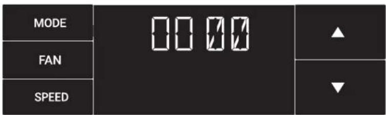 MODE FAN SPEED 00 00 ▲ ▼