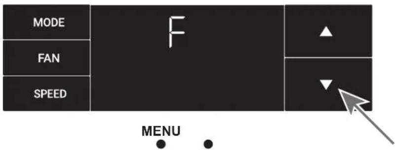 MODE F FAN SPEED MENU