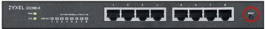 ZYXEL GS1900-24 - Front Panel Connections - 1