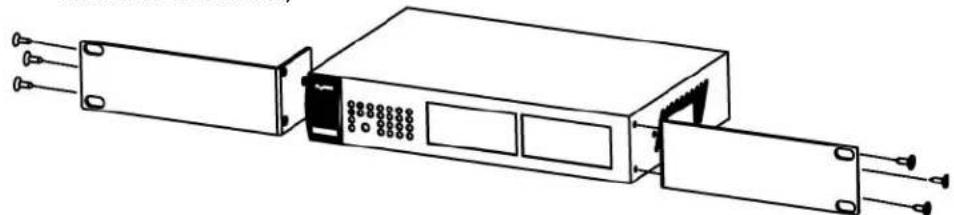 ZYXEL GS1900-24 - Attaching the Mounting Brackets to the Switch - 1