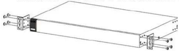 ZYXEL GS1900-24 - Attaching the Mounting Brackets to the Switch - 2