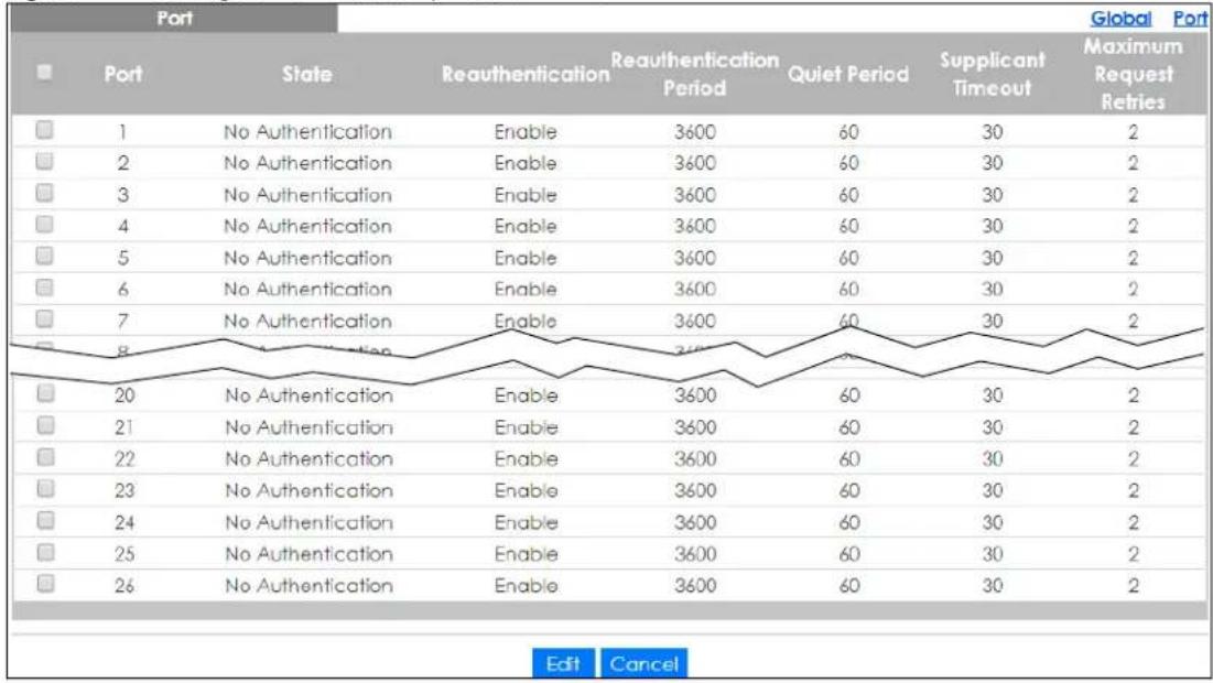 ZYXEL GS1900-24 - Port Settings - 1