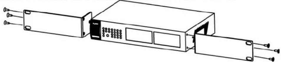 ZYXEL GS1100-24E - Attaching the Mounting Brackets to the Switch - 1